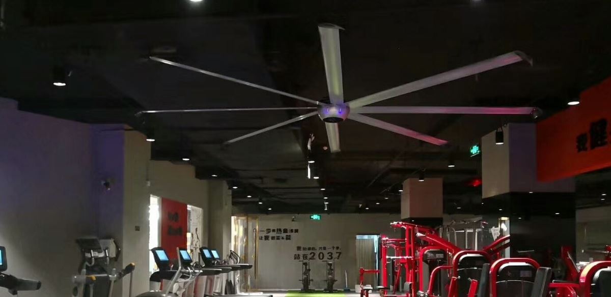 科萊斯科技工業吊扇 鑽石系列 健身場所安裝案例