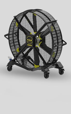 kalefans product科萊斯科技-愛牧工業移動式2mx2m黑色大風扇,輪子自由移動